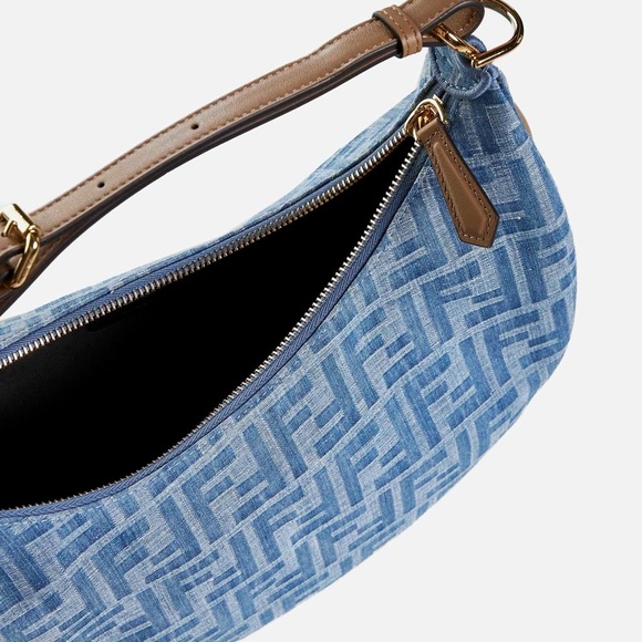 ❌❌SOLD! NWT Fendi Fendigraphy Small Denim Shoulder Bag - Picture 4 of 4